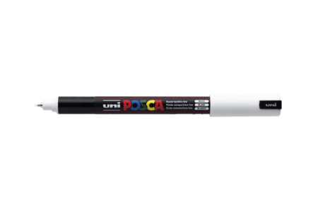 Posca PC1MR - Blanc - Marqueurs POSCA : la référence mondiale de la peinture nomade – 10doigts.fr