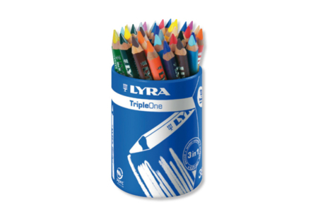 Crayons de couleur Triple-One - 36 crayons - Crayons de couleur – 10doigts.fr
