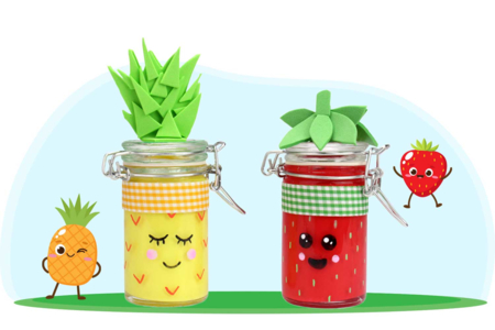 Les petits pots fruits - Tutos Objets décorés – 10doigts.fr