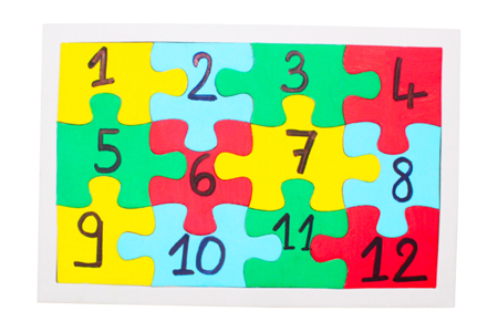 Puzzles blancs en carton - Lot de 10 - Puzzles à colorier – 10doigts.fr
