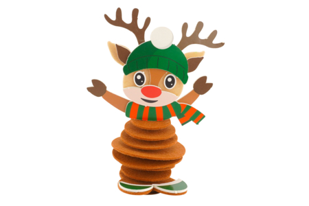 rennes de Noël en rond de feutrine - Kits créatifs de Noël pour les enfants – 10doigts.fr