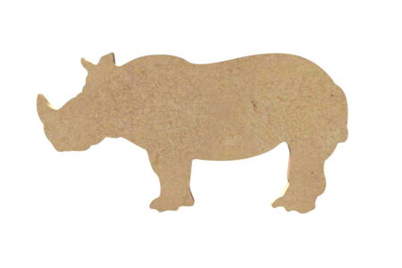 Rhinocéros en bois à décorer - Animaux en bois – 10doigts.fr