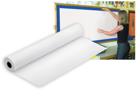 Papier affiche blanc - Rouleau de 3.60 mètres - Papier affiche – 10doigts.fr