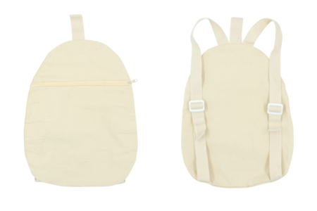 Mon premier sac à dos en coton - 24 x 32 cm - Coton, lin – 10doigts.fr