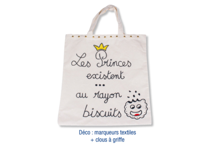 Sac shopping en coton - 37 x 42 cm - Coton, lin – 10doigts.fr