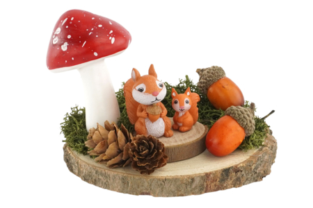 scène forêt champignon - Décorations d'Automne – 10doigts.fr