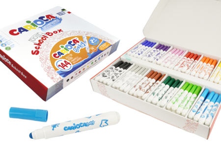schoolpack feutres carioca baby - Feutres 1er âge : l'éveil créatif et le graphisme des tout petits – 10doigts.fr