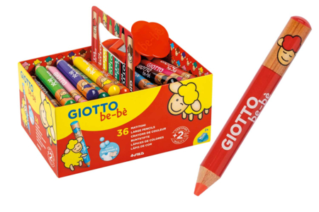 schoolpack giotto bébé crayon - Crayons de couleur pour enfants : du premier gribouillage au dessin d'artiste – 10doigts.fr