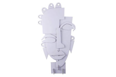 Sculptures Visages 3D en carton - 6 sculptures - Décors en carton – 10doigts.fr
