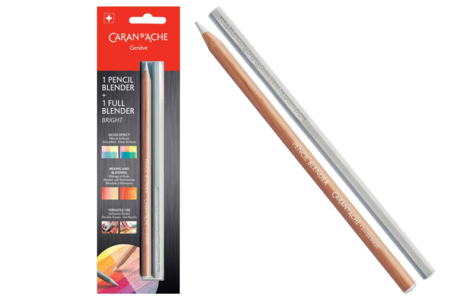 Set crayon-estompe et estompe pleine - 2 pcs - Accessoires de dessin Beaux-Arts – 10doigts.fr
