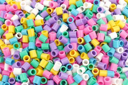 Perles à repasser XL couleurs pastel - 1000 perles - Perles à repasser 1 cm – 10doigts.fr