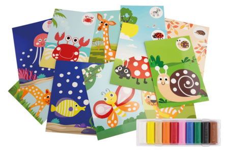 Set de 12 cartes de modelage A5 + CADEAU de 10 rondins de pâte à modeler - Kits éducatifs : le plaisir d'apprendre par la manipulation – 10doigts.fr