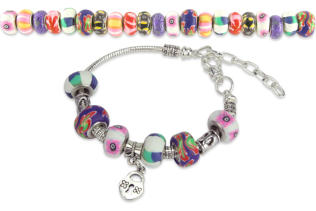 Perles polymère et charm's - 39 perles - Perles Intercalaires – 10doigts.fr