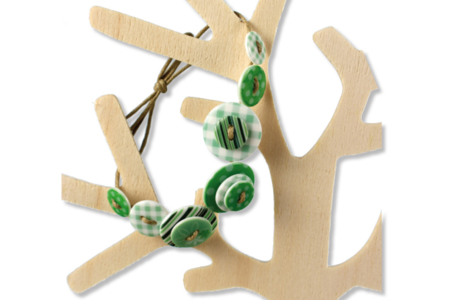 Boutons à motifs camaïeu vert - Set de 28 - Boutons – 10doigts.fr