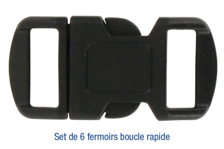 Fermoirs à clip en plastique - Lot de 6 - Clips et mousquetons – 10doigts.fr