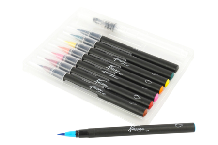 Set de 8 feutres aquarelle + 1 pinceau à réserve - Feutres fantaisies – 10doigts.fr