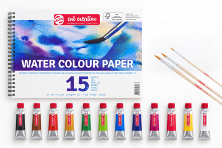 Set d'initiation aquarelle Talens Art Creation - Couleurs aquarelle – 10doigts.fr
