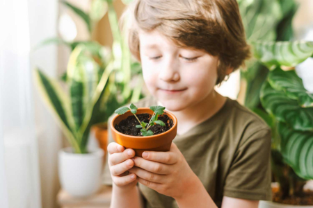 Set "Horticulteur" - 6 pots + terreau compressé - Jardinage enfants – 10doigts.fr