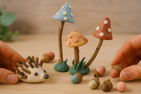 silk clay nature foret - Pâtes à modeler autodurcissantes – 10doigts.fr