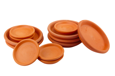 Coupelles en terre cuite - 6 pièces - Supports en Céramique – 10doigts.fr