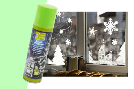 Spray neige phosphorescent - 150 ml - Déco Fenêtre Noël – 10doigts.fr