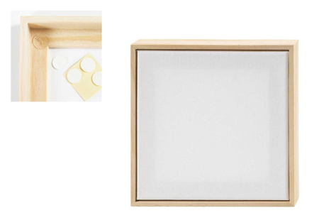 ssis entoilé avec cadre - 15.8 x 15.8 cm - Châssis et Cartons toilés – 10doigts.fr