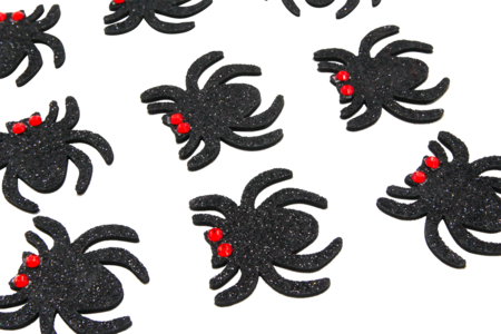 Stickers araignées pailletées - 12 araignées - Gommettes Halloween – 10doigts.fr