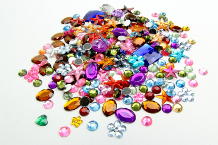 Strass formes assorties - 300 strass - Strass – 10doigts.fr
