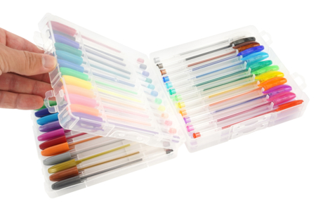 stylo encre gel pailletés métallisés neon pastel - Calligraphie, Ecriture – 10doigts.fr