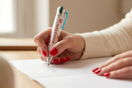 Stylo bille à personnaliser - Objets pour le bureau : personnalisez votre espace de travail – 10doigts.fr