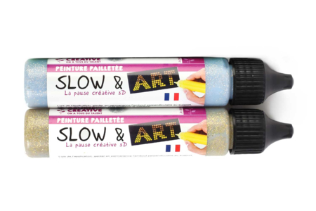 stylos slow art pailletés - Peinture et marqueurs à paillettes – 10doigts.fr