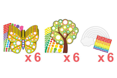 SUPER PROMO : 3 kits gommettes - Kits créatifs avec gommettes : le plein d’idées pour les petits artistes – 10doigts.fr