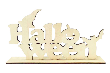 Halloween en bois à poser - Décorations d'Halloween – 10doigts.fr