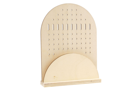 Support boucles d'oreilles en bois - 1 piece - Boîtes et supports à bijoux : l'écrin de vos créations – 10doigts.fr