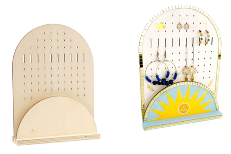 Support boucles d'oreilles - Boîtes et supports à bijoux : l'écrin de vos créations – 10doigts.fr