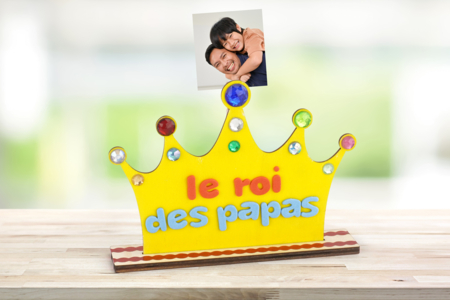 Support photo Couronne - Porte photos créatifs – 10doigts.fr