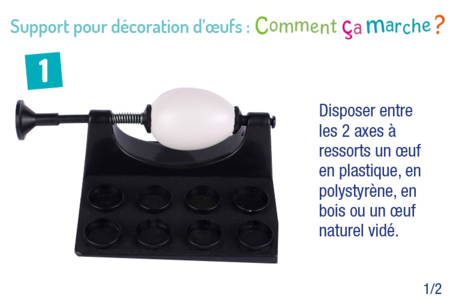 Support pour décoration d'oeufs - Décoration du plastique – 10doigts.fr