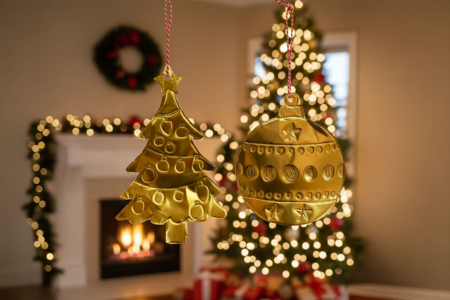 suspension de noel en metal à repousser - Activités manuelles Noël – 10doigts.fr