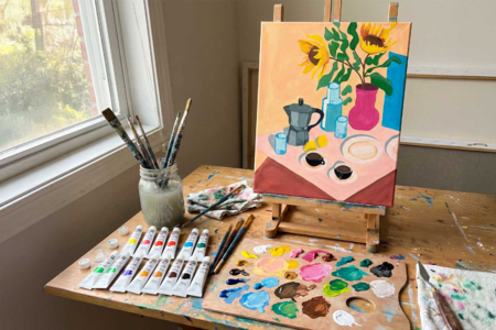 tableau café - Peinture aux numéros – 10doigts.fr
