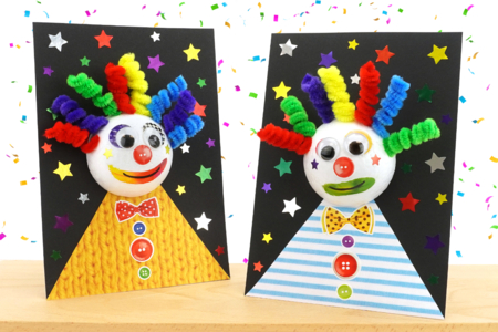 Tableau clown - Tutos Carnaval – 10doigts.fr
