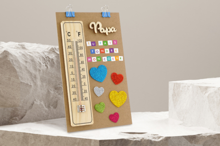 thermomètre cadeau fête des pères - Activités manuelles fête des pères – 10doigts.fr