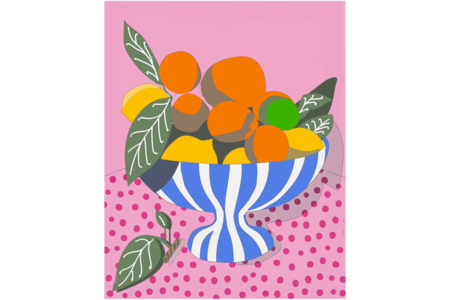 Toile imprimée à peindre - Les fruits - Peinture aux numéros – 10doigts.fr