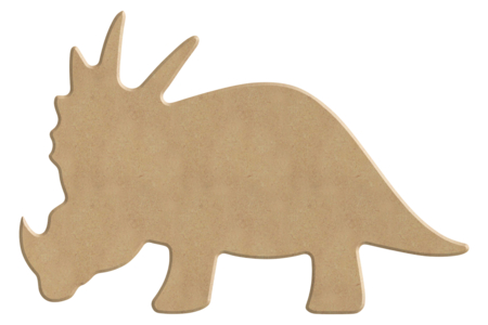 Tricératops en bois à décorer - Animaux en bois – 10doigts.fr