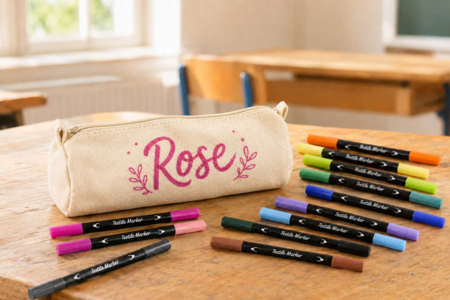 trousse école - Coton, lin - Textiles – 10doigts.fr