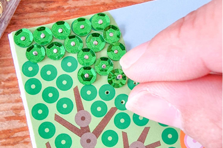 tuto Kit tableaux sequins lion - Kits clés en main – 10doigts.fr