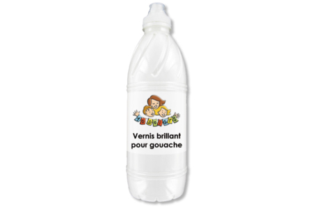 Vernis brillant spécial gouache - 1 litre - Vernis protecteur – 10doigts.fr