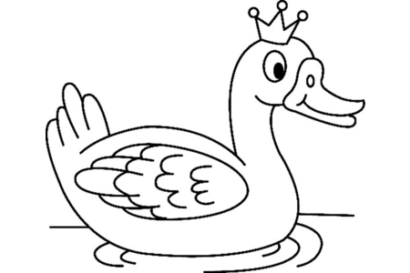 Coloriage Canard19 – 10doigts.fr