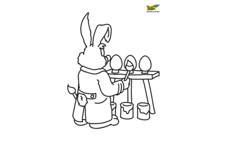 Coloriage Lapin 53 – 10doigts.fr