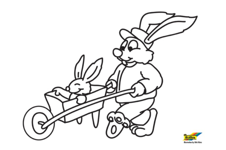 Coloriage Lapin 67 – 10doigts.fr