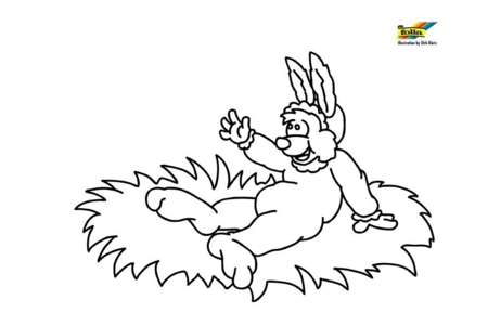 Coloriage Lapin 74 – 10doigts.fr